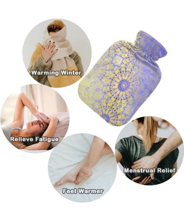 Buy NAANLE Mandala Flower Hot Water Bottle - 1L Transparent Cover for Back Pain Relief & Hot/Cold Therapy | Perfect Hand & Foot Warmer - International Shipping Available! - Buy Online on GoSupps.com