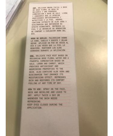 Beaute Mediterranea Face Mist 100ml - Hydrating Spray for Nourishing Hydration - All-Natural Ingredients - Kale and Rose Water components - Refreshing and Moisturizing Skincare - Buy Online on GoSupps.com