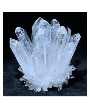 Natural Crystal Rough Crystal Cluster Natural White Phantom Quartz Crystal Cluster Samples Home Office Decoration (Size : 210-300g)