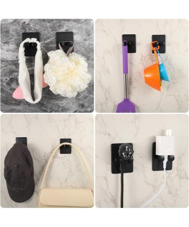 Fanshionide 6-Piece Razor Holder Shower & Multi-Purpose Hook Set - Self-Adhesive Wall Hooks for Bathroom Bedroom & Kitchen - Black - Buy Online on GoSupps.com