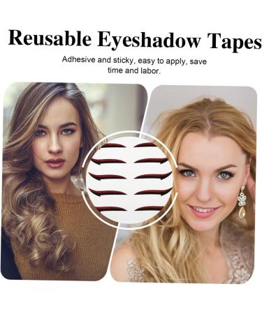 Didiseaon 40 Pairs Eyeshadow Stickers Holographic Eyeliner Stickers Invisible Tape Glitter Glue Painted Tool - Buy Online on GoSupps.com