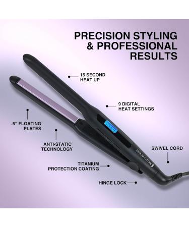 Buy Remington 1/2 Flat Iron Hair Straightener - Anti-Static Fast Heat Up & Auto Shut Off | International Shipping - Buy Online on GoSupps.com