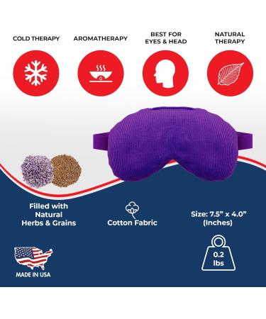 Shop Lavender Eye Mask Pillow - Weighted for Relaxation & Stress Relief | Cold Therapy Eye Mask for Men & Women - Free International Shipping - Buy Online on GoSupps.com