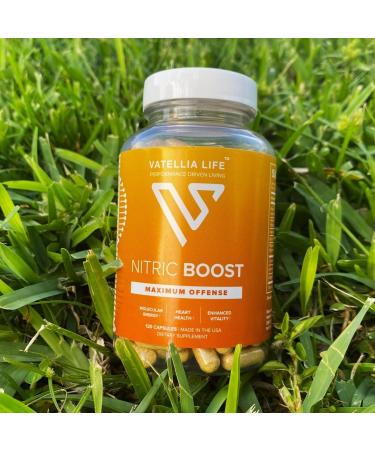 Nitric Boost - Best Nitric Oxide Supplement for Men | High Absorption | 100% Natural | Enhance Blood Flow | 2 Month Supply - Buy Online on GoSupps.com