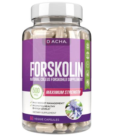 DACHA Natural Forskolin Max Strength Formula- 500mg Coleus Extract  Keto Diet Pills That Work Fast for Women & Men  Maximum Slim Look  Lose Fast for Women  Rapid Tone  Luna Trim  MD