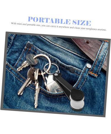 FOMIYES 18 Pcs Travel Keychain Glasses Wipe & Cleaner - Portable Eyeglasses Cleaning Clips & Cloth for Lens Care - Buy Online on GoSupps.com