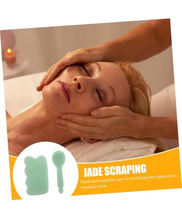 Healeved 2-in-1 Jade Face Scraping & Trigger Point Board Portable Massage Devices & Tools for Ultimate Relaxation - Buy Online on GoSupps.com