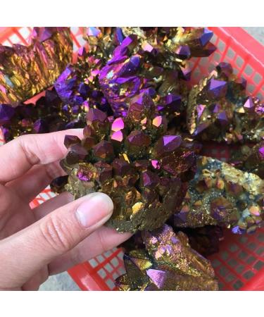 Specimen 200G Angel Aura Quartz Crystal Cluster for Decoration - Buy Online on GoSupps.com