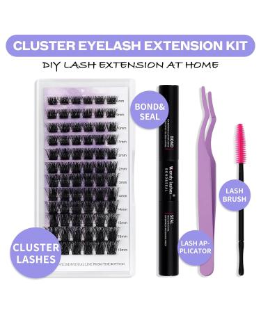 Eyelash Extension Set | DIY Cluster Lash Extensions | Best Cluster Lashes for Home Use | Bond & Seal for Long-Lasting Wear - Buy Online on GoSupps.com