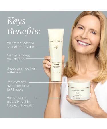 Body Firm Crepe Erase 2-Step Treatment Anti Aging Face Neck and Body Care With Aha Bha Pre-Exfoliator & Firming Cream Hydration & Collagen Support Gentle Skin Care for Women 10 Oz - Buy Online on GoSupps.com