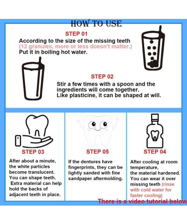 Temporary Tooth Repair Kit - Moldable Fake Teeth & Thermal Fitting Beads for Quick Tooth Replacement | White Teeth Repair Solution - Buy Online on GoSupps.com