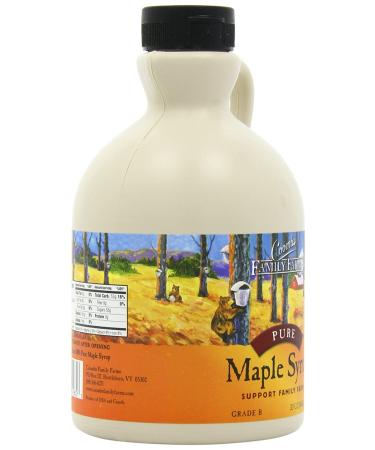 Coombs Family Farms Maple Syrup 32 Fl Oz - Pure Grade A Dark Color with Robust Taste, Frustration-Free Packaging - Buy Online on GoSupps.com