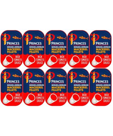 Tinned Mackerel Fillets In Tomato Sauce | Skinless And Boneless | Canned Fish In Bulk 120g tins (10x120g) Tomato 10x120g - Buy Online on GoSupps.com
