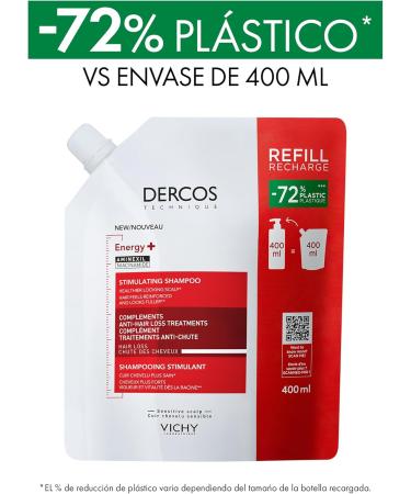  VICHY Vichy Dercos Vital+ Stimulating Shampoo against hair loss caused by breakage promotes regrowth and strengthens hair. - Buy Online on GoSupps.com