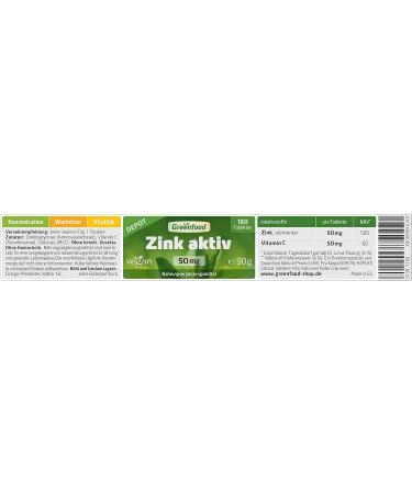 Zinc Active 50mg - Vegan 180 Tablets | Optimize Testosterone & Metabolism | High Dose No Additives - Buy Online on GoSupps.com