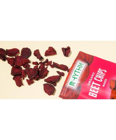 Organic Rhythm Superfoods Beet Chips - Naked, Vegan, Gluten-Free Snacks - 0.6 oz (Pack of 8) - Buy Online on GoSupps.com