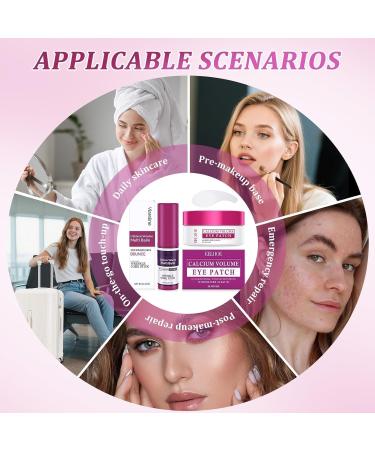 Calcium Multi Balm + Eye Mask Calcium Volume Multi Balm Collag ne Hydratant Stick Anti- ge & Firming Korean Skincare Stick Volume Balm for Eyes & Face Tous types de peau. - Buy Online on GoSupps.com