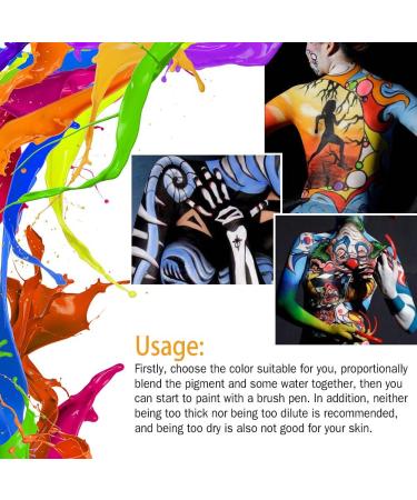  FILFEEL Body Paint for Face Matte Professional Water Based Pigment Cosplay Halloween Party Face Makeup (30g)(Blue) - Buy Online on GoSupps.com