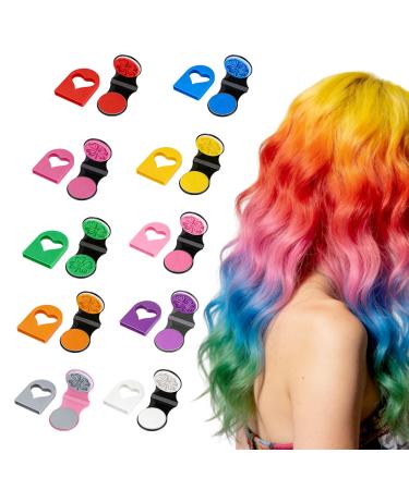 Craie Cheveux Color es Lot de 10 Lavables Craie pour Cheveux Teinture Temporaire pour Cheveux Id al pour Anniversaire Halloween No l F te Cosplay