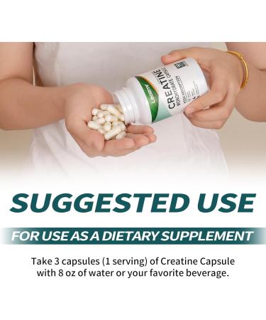 Creatine Monohydrate 2500mg - Gluten Free Non-GMO 90 Capsules | Best eCommerce for International Shipping - Buy Online on GoSupps.com