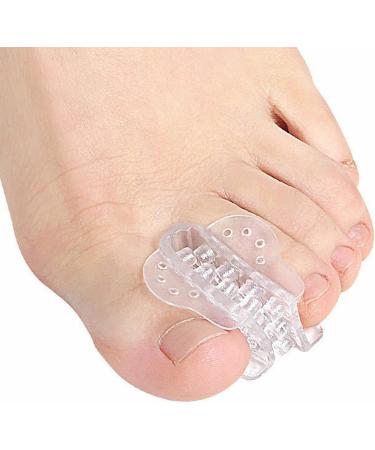 Clear Gel Toe Separators & Straightener for Hammer Toe, Crooked Toes & Hallux Valgus - One Size - Buy Online on GoSupps.com
