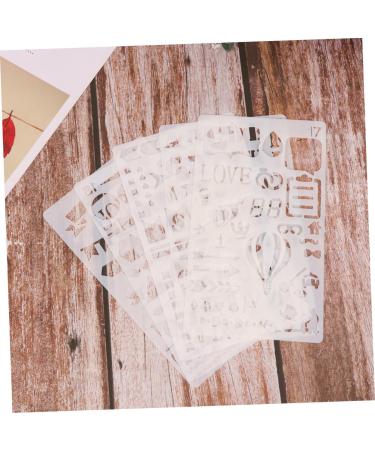 NUOBESTY 10pcs Diy Stencils Template Scrapbooking Stencils Fashion Drawing Stencils Flower Stencil Ledger - Buy Online on GoSupps.com