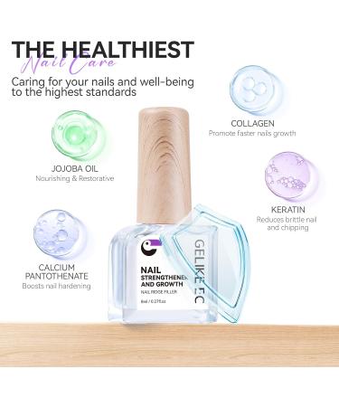  gelike ec Gelike Nail Hardener for Growth and Repair of Thin Brittle Nails - Transparent Groove Complex - Buy Online on GoSupps.com