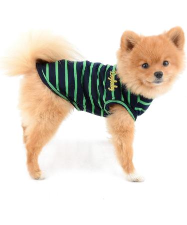 Shop Paidful Summer Clothing for Small Dogs & Cats - Classic Stripes Cotton T-Shirts & Vests for Puppies Boys & Girls - Buy Online on GoSupps.com