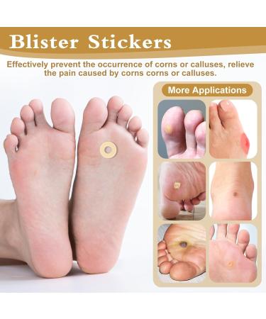 Corn Cushions 90 Pcs with 10 Pcs PU Film Tape - Soft Latex Foam Callus Pads | Foot Toe Pain Relief Corn Pads | Anti-Slip & Self-Adhesive - Buy Online on GoSupps.com