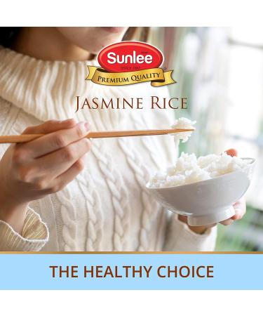 Sunlee Thai Jasmine Rice 5 lbs - Aromatic Long Grain White Rice for Vegans & Vegetarians - Gluten-Free Thai Hom Mali - Buy Online on GoSupps.com