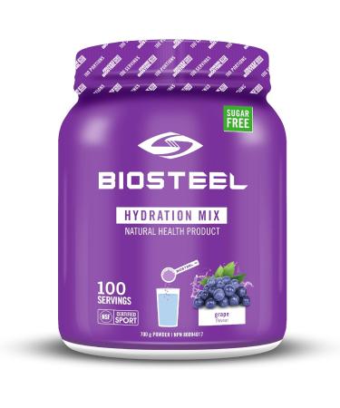 BioSteel Hydration Mix Great Tasting Hydration with Zero Sugar and No Artificial Flavours or Preservatives - Mixed Berry + Grape Flavour 200 Servings (2 x 100 Servings Tubs) - Buy Online on GoSupps.com