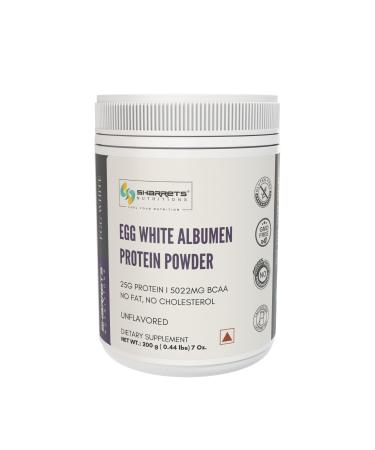 SHARRETS Egg White (Albumen) Muscle Protein Powder - Unflavored - 7 Oz Dietary Food Supplement Non-Gmo & Gluten-Free