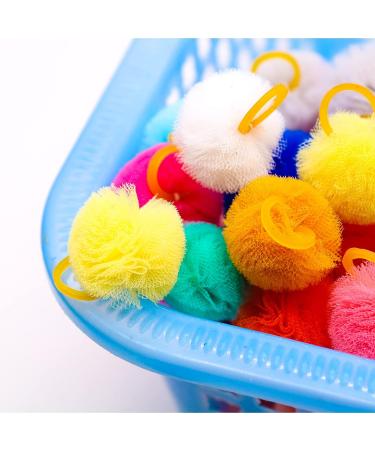 Mruq Pet 100pcs Small Dog Hair Pom Pom Bows with Rubber Bands - 0.98 inches, Yorkie Dog Grooming Accessories FL013-100PCS - Buy Online on GoSupps.com