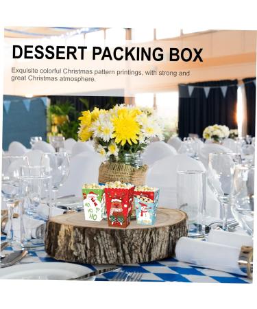 SOLUSTRE 12pcs Boxes storage box biscuit Elk candy candy box paper gift box Christmas sweet bags baking biscuit packing case dessert stylish storage boxes cookie packaging boxes - Buy Online on GoSupps.com