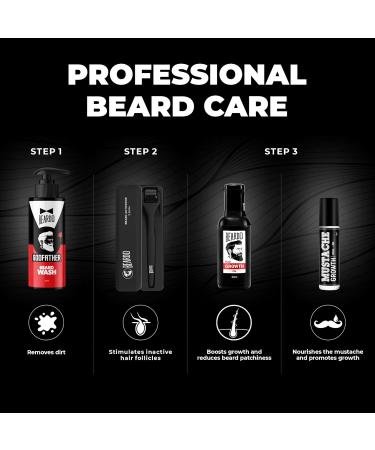 Beardo Godfather Beard Wash Shampoo for Men - 3.33 oz | Anti-Dandruff & Hair Loss Treatment | Refreshing Fragrance | Purifies Skin & Beard | Sun & Dirt Protection - Buy Online on GoSupps.com