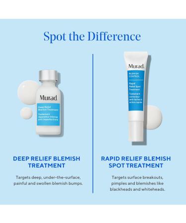 Murad Deep Relief Blemish Treatment - Blemish Control - Max Strength 2% Salicylic Acid Healing Treatment for Deep Uncomfortable Cystic Blemish - 30ml - Buy Online on GoSupps.com