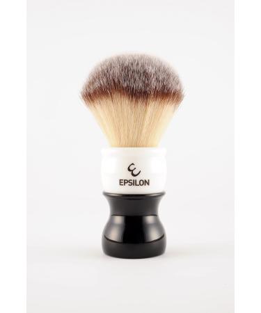 Epsilon Shaving Brush Plastic White & Black 54/26 mm Unique Standard