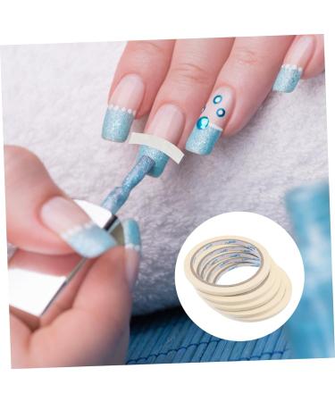 Healeved 15 Pcs Professional Masking Tape Line Nail Art Nail Tool Nail Tips Tape Nail Glue Tape Fingernail Art Tape Fingernail Tip Tape Nail Tape DIY Nail Sticker Major Decorate As Shownx3pcs mediumx3pcs - Buy Online on GoSupps.com