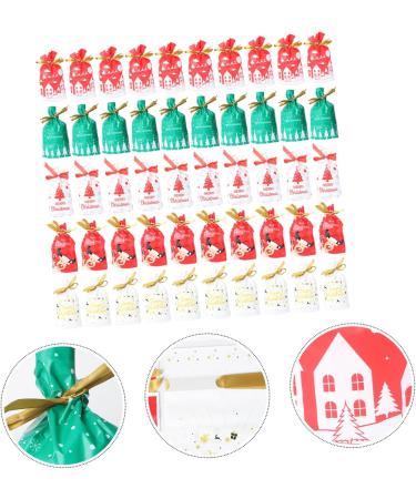 ORFOFE 50pcs Christmas Cellphone Bags Christmas Pouch Bags Christmas Bundle Bag Drawstring Bag Candy Ribbon - Buy Online on GoSupps.com
