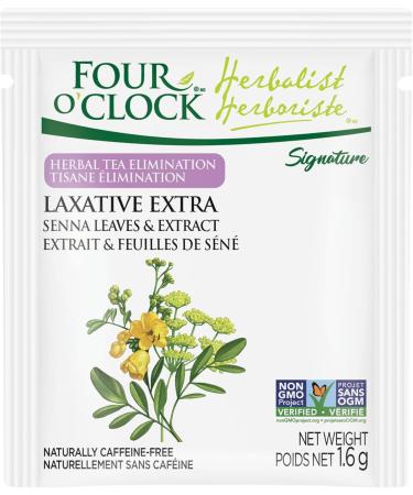 Four O'Clock Herbalist Herbal Tea Elimination Laxative Extra Non Gmo Project Kosher Gluten-Free 20 Teabags - Buy Online on GoSupps.com