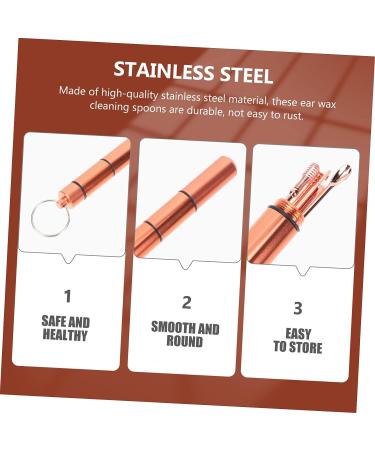 Healifty Ear Cleaning Kit - Stainless Steel Spring Ear-Picker Set for Adults - Buy Online on GoSupps.com