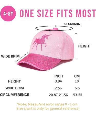 Accsa Pink Unicorn Girls Baseball Hat - Adjustable Summer Trucker Cap for Kids - Buy Online on GoSupps.com