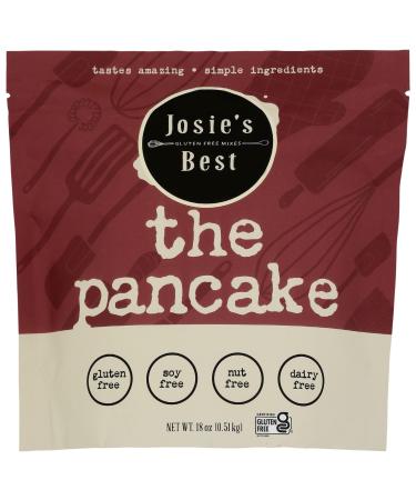 Josie's Best Gluten Free Pancake Mix (Gluten Free, Soy Free, Nut Free, Dairy Free) tastes amazing | simple ingredients 18oz. Multi batch pouch of gluten free vegan pancake mix.