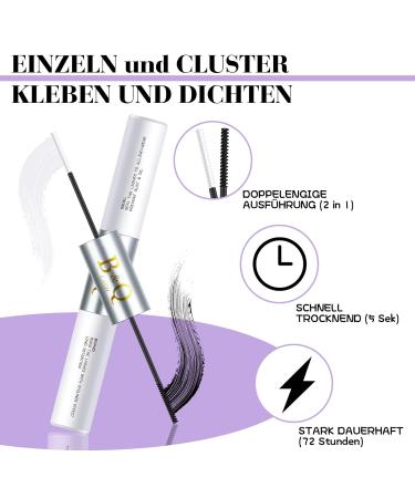 Lash Extension Set B & Q - 280 PCs 0.07D 9-15 Mix | Complete Eyelash Extensions Kit with Adhesive Remover & Applicator for Beginners - Buy Online on GoSupps.com