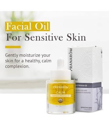 Pranarom - Calm Treatment Moisture Oil 30ml - Moisturizing Dry Sensitive Skin - Soothing - Organic Virgin Plant Oils Organic Essential Oils Treat: Calm - Buy Online on GoSupps.com