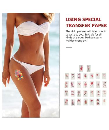 Minkissy Red Spider Lily Temporary Tattoos - 120 Sheets for Cosplay Decals | Fake Tattoos for Long-Lasting Designs - Buy Online on GoSupps.com