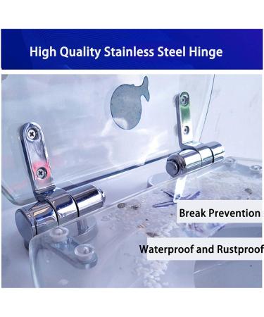 Polyresin Round Toilet Seat Ocean Series Elongated Toilet Seat with Metal Hinges 02 Little Surprise - Buy Online on GoSupps.com