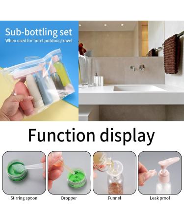 Yibaijia 12 Pcs Travel Bottles Set 60 ML Travel Bottles & Containers Empty Refillable Squeeze Bottles Containers Squeezable Travel Size Bottles Set for Travel Toiletries Shampoo Conditioner - Buy Online on GoSupps.com