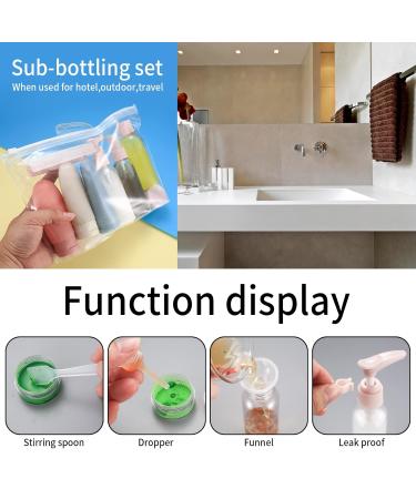 12 STK Travel Bottles Set - Refillable 60ml Cosmetic Containers for Shampoo & Conditioner - Perfect for Travel Toiletries - Buy Online on GoSupps.com