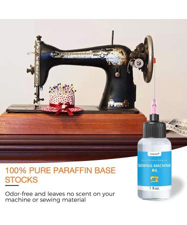 1FL.OZ. Sewing Machine Oil with Extra Long Needle Tip and Double Head Brush - Fine Light Universal Lubricant for Sewing Machine Parts by OAIEGSD - Buy Online on GoSupps.com